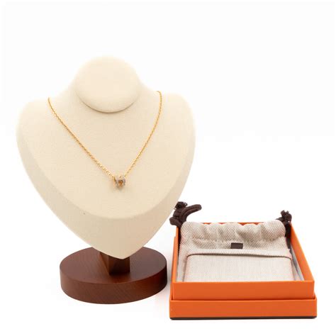 hermes mini pop h necklace marron glace|mini pop h necklace.